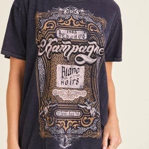 Project Social T Champagne Oversized Graphic Tee